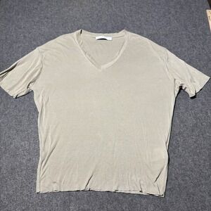 IRO Paris Womens Raw Hems Brown V Neck Oversized Shirt Size S Boho City Casual